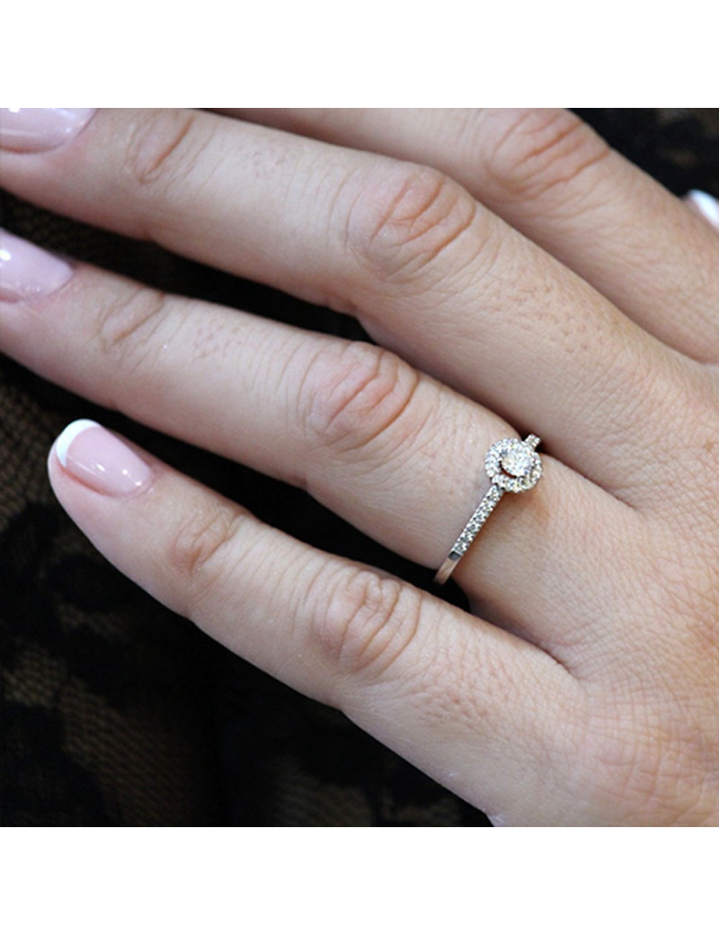 Anillo Solitario Diamante 0,55 kts IGI
