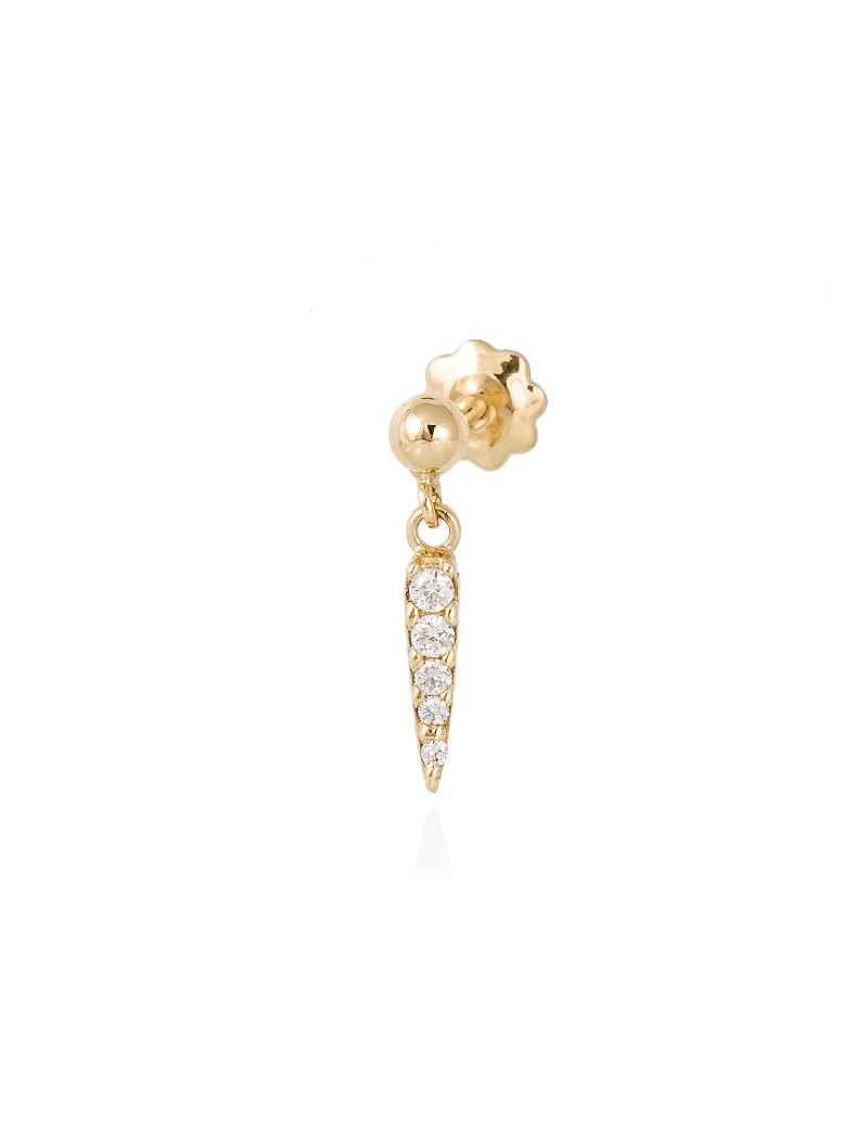 Piercing colgante de oro 18k con Diamantes. Piercing de Mujer