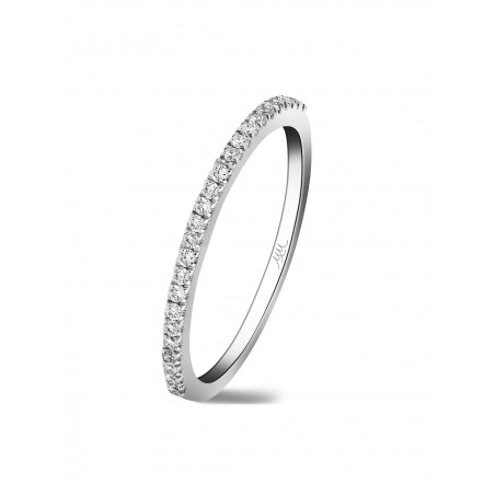 Penelope: Media Alianza de Diamantes en Oro Blanco 18kts