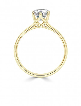 Stefany: Anillo Solitario de Diamante en 6 Garras · Joyería Marga Mira