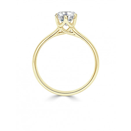 Stefany: Anillo Solitario de Diamante en 6 Garras · Joyería Marga Mira