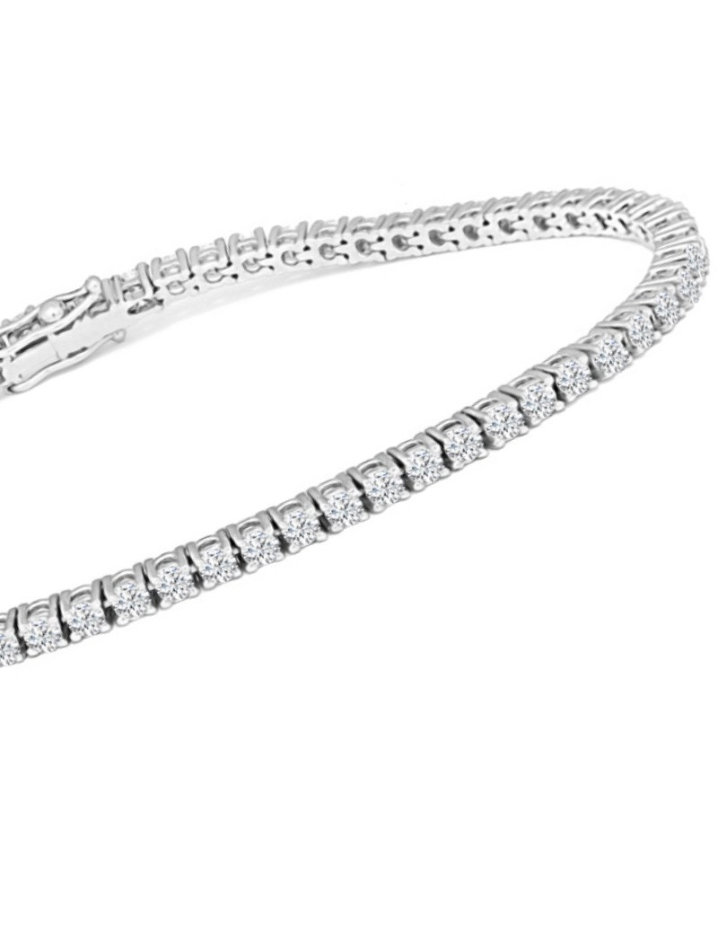 Pulsera Riviere Diamantes Personalizada 1CT Pulsera Diamantes a Medida