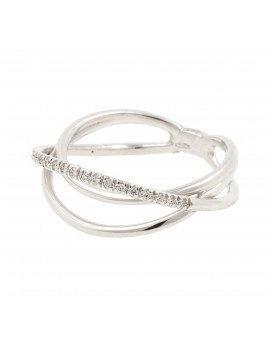 Anillo Oro Blanco con brillantes