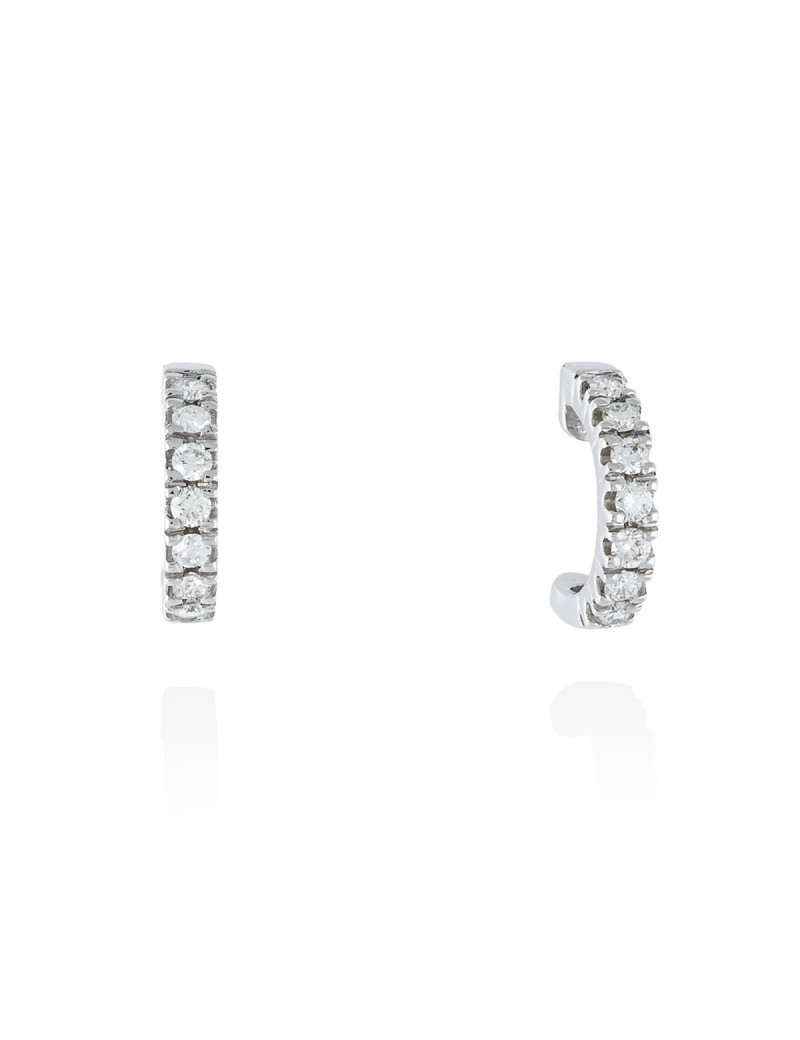 Pendientes Aros de Diamantes 0,21 ct · Joyería Marga Mira