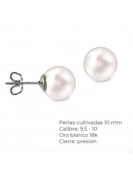 Pendientes Perlas 10 mm