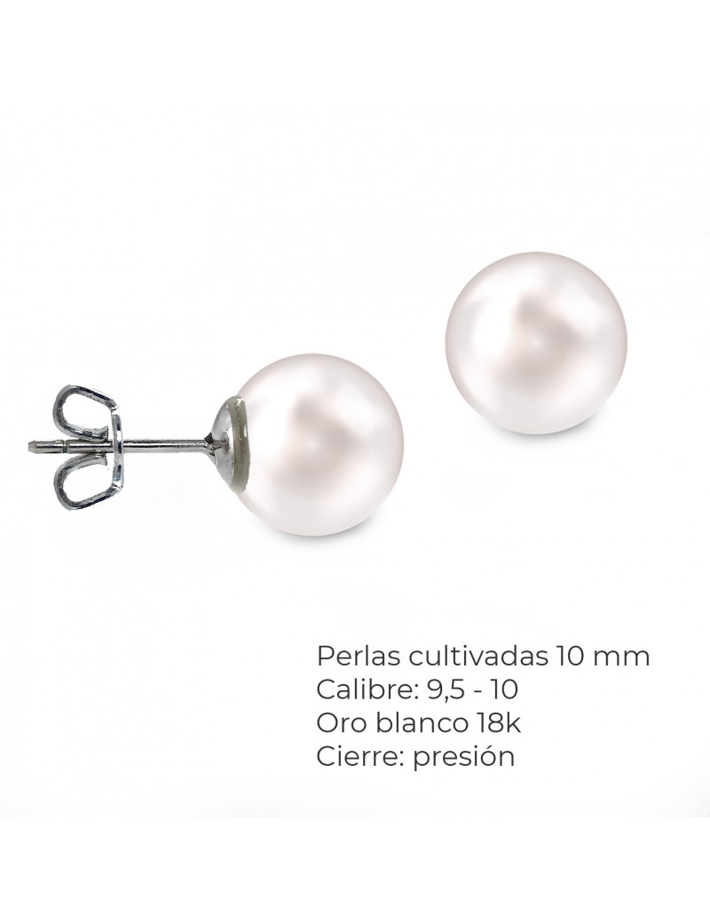 Pendientes Perlas 10 mm