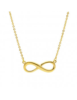 Collar Infinito de Oro Amarillo 18k · Gargantilla Infinito Dorado