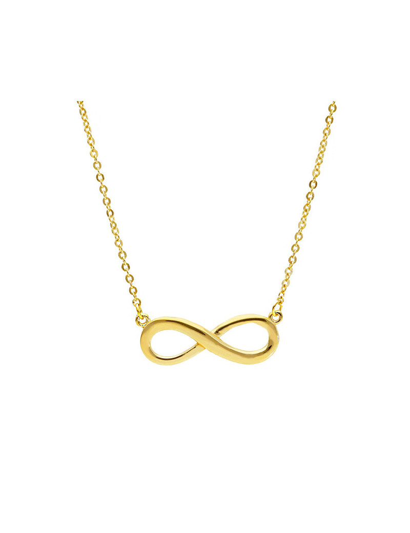 Collar Infinito de Oro Amarillo 18k · Gargantilla Infinito Dorado