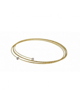 Pulsera Fina Espiral Flexible Oro 18k · 5 Vueltas · Joyería Marga Mira