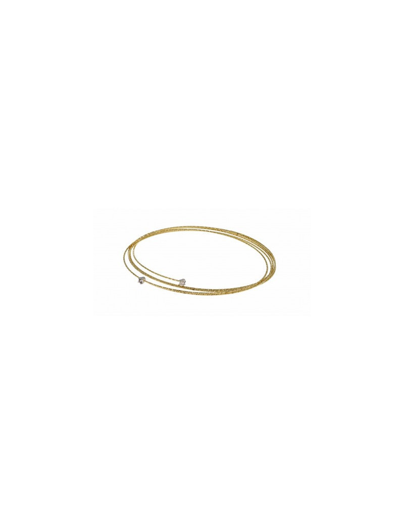 Pulsera Fina Espiral Flexible Oro 18k · 5 Vueltas · Joyería Marga Mira