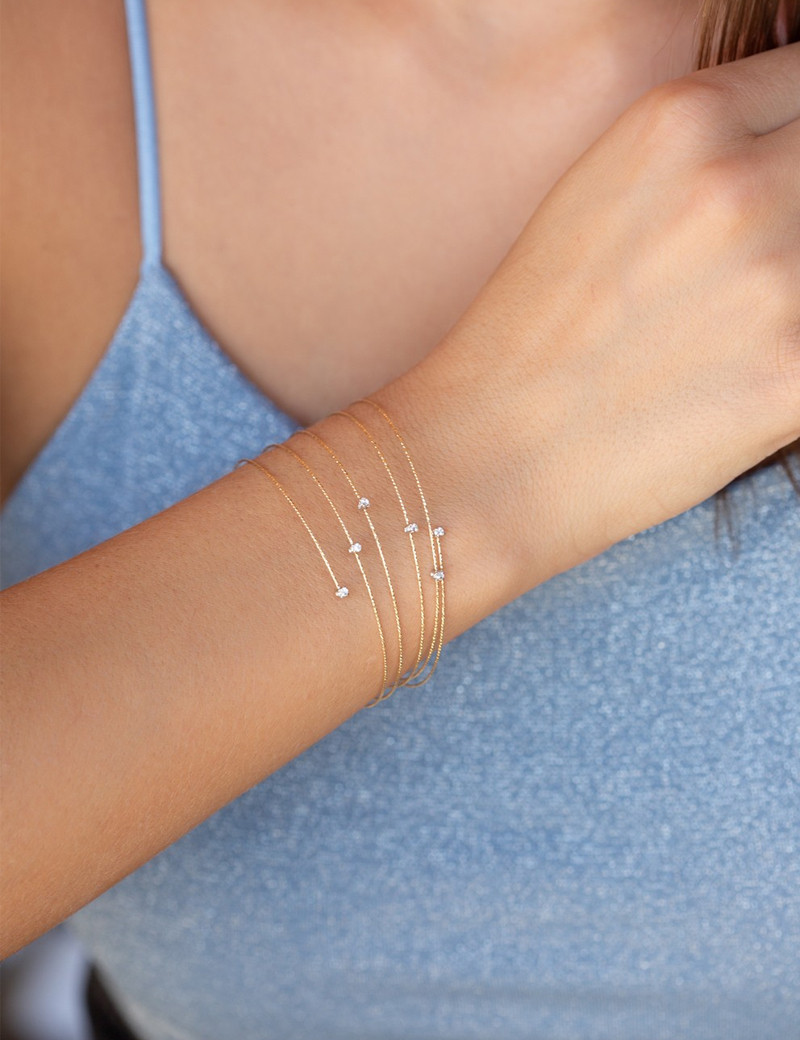 Stardust: Pulsera de Oro 18k Flexible en Espiral · Joyería Marga Mira