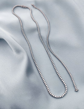 Anna: Collar Riviere de Diamantes Talla Brillante · Joyería Marga Mira