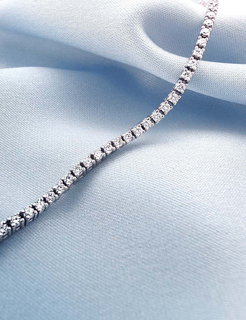 Anna: Collar Riviere de Diamantes Talla Brillante · Joyería Marga Mira