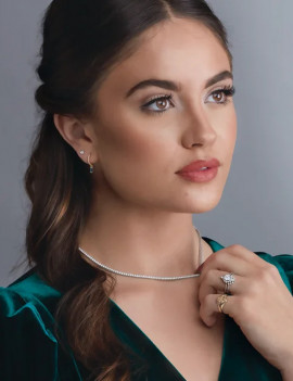 Anna: Collar Riviere de Diamantes Talla Brillante · Joyería Marga Mira