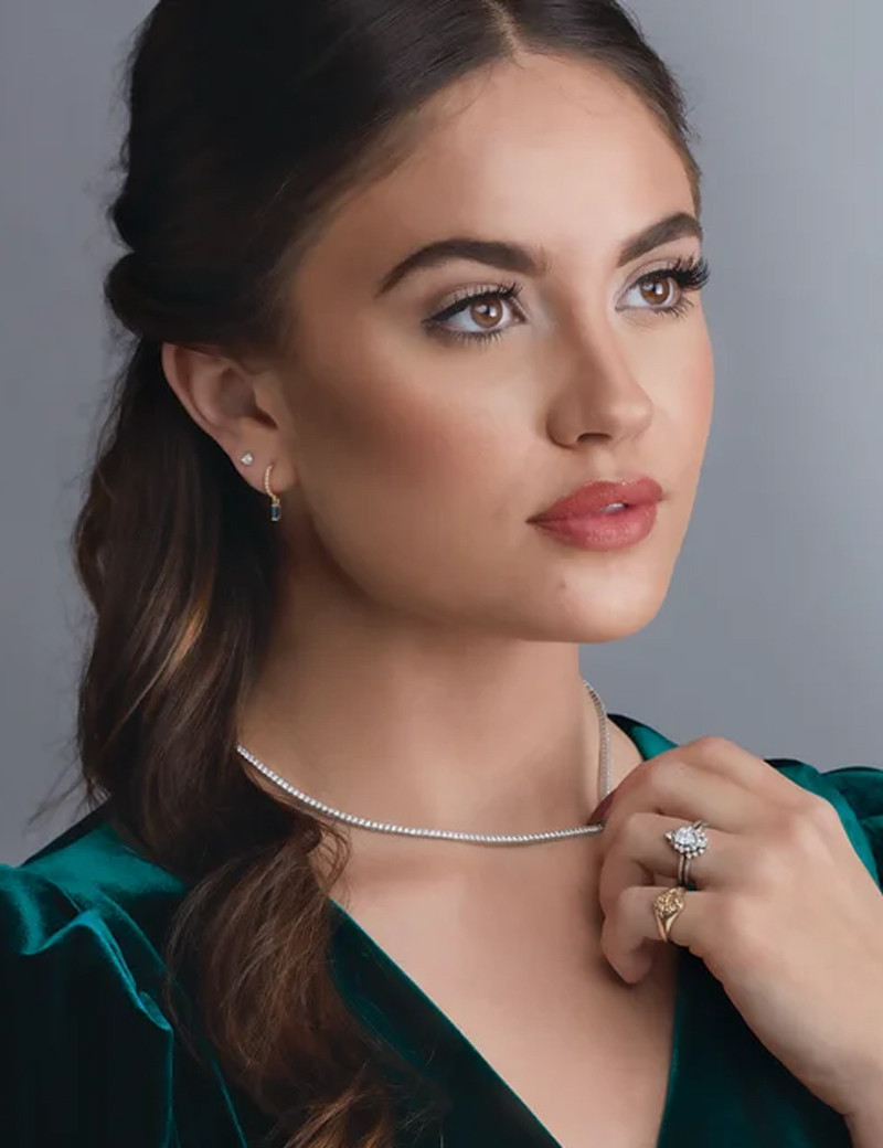 Anna: Collar Riviere de Diamantes Talla Brillante · Joyería Marga Mira