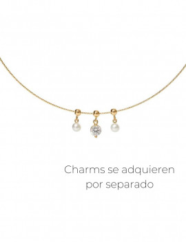 Collar Fino de Oro Amarillo 18k · Gargantilla Minimalista y Flexible