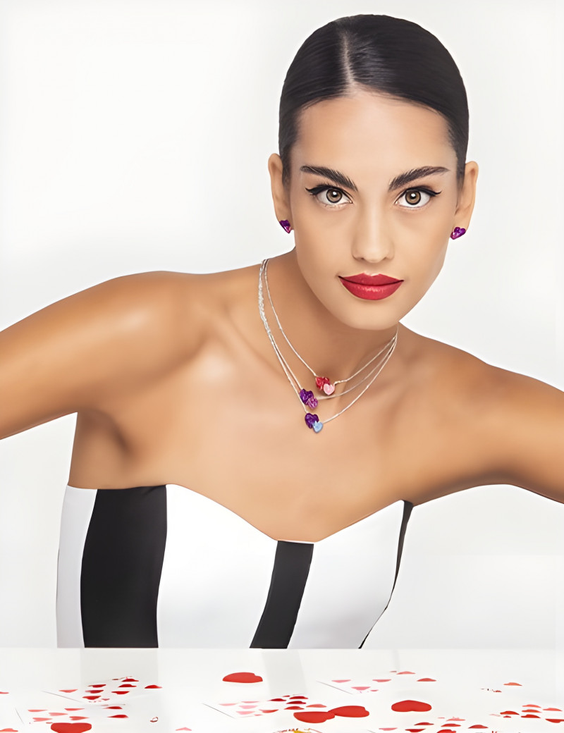 Collar de Corazones Rosa y Rojo · Pesavento Polvo Di Sogni