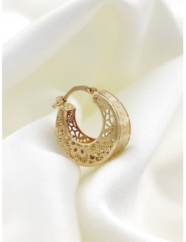 Pendientes Aros Filigrana Oro Amarillo 18k · Joyería Marga Mira