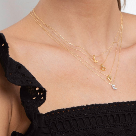 Collar "Letra A" de Diamantes en Oro 18k