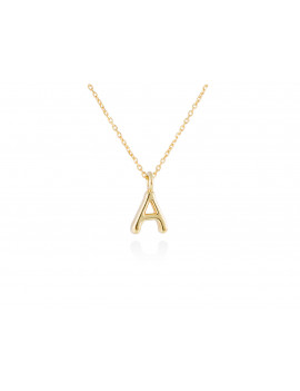 Collar letra inicial oro amarillo 18k · Letra Inicial Personalizada