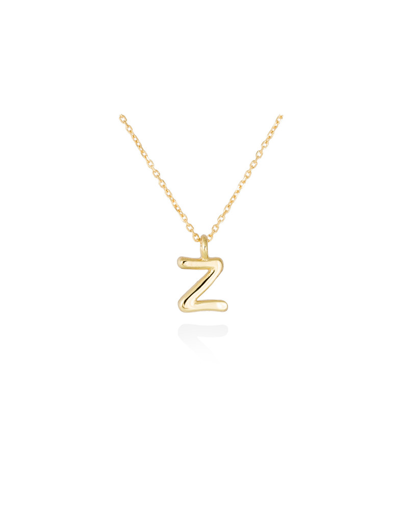 Collar letra Z inicial oro amarillo 18k · Letra Inicial Personalizada