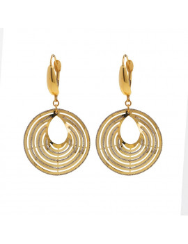Pendientes Colgantes de Aros Concentricos