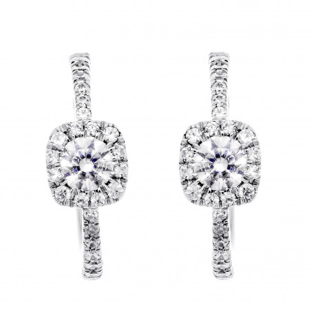 Pendientes de Diamantes 0,41ct Aro en Oro Blanco 18K · Marga Mira