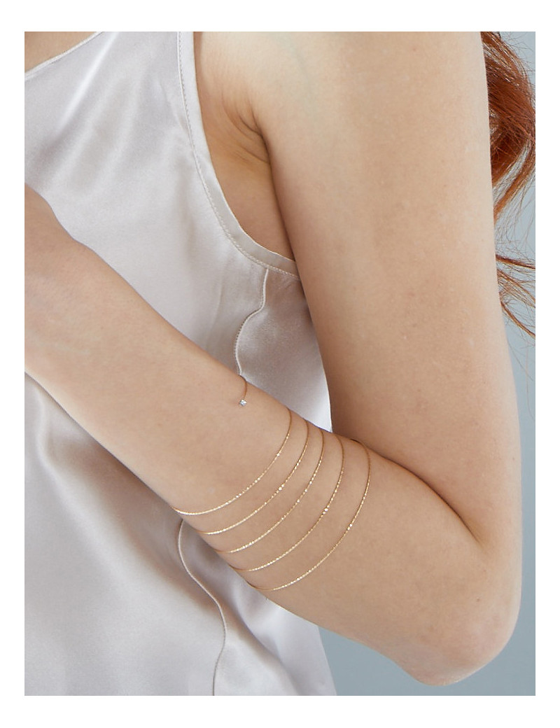 Pulsera Fina Espiral Flexible Oro 18k · 5 Vueltas · Joyería Marga Mira