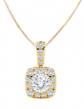 Gargantilla Diamantes Rosetón 0,23ct · Oro Amarillo 18k · Marga Mira