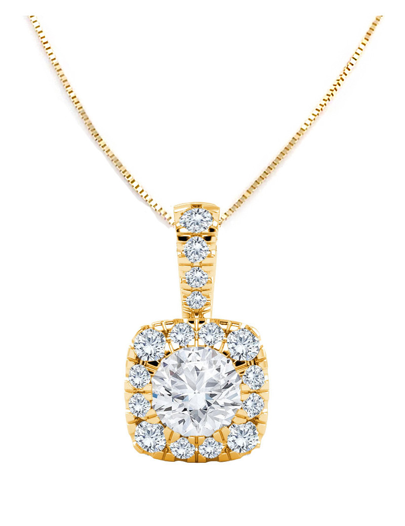 Gargantilla Diamantes Rosetón 0,23ct · Oro Amarillo 18k · Marga Mira