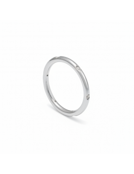 Anillo de Diamantes en Oro Blanco 18k · Joyería Marga Mira