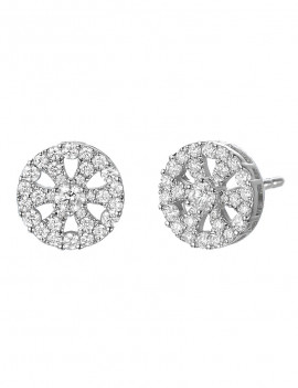 Pendientes de Diamantes 0,57ct en Oro Blanco 18k · Joyería Marga Mira