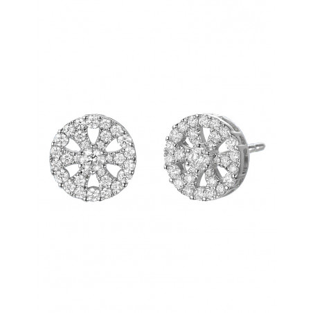 Pendientes de Diamantes 0,57ct en Oro Blanco 18k · Joyería Marga Mira