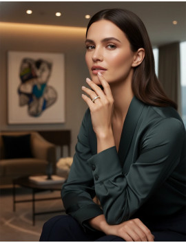 Cinthia: Anillo de Diamantes en Carril. Media Alianza Diamantes