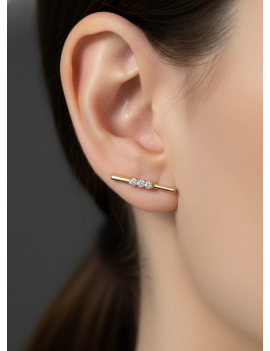 Pendientes Diamantes Oro Amarillo 18k modelo Johana · Marga Mira