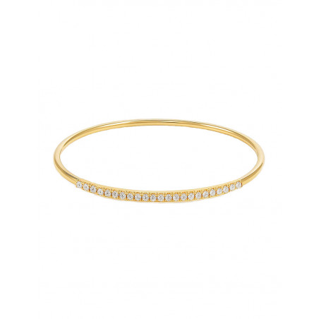 Martina: Pulsera de 23 Diamantes Rígida Oro Amarillo 18k · Marga Mira