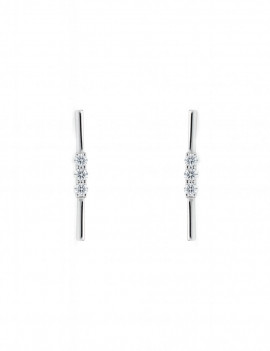 Pendientes Diamantes Oro Blanco 18k modelo Johana · Marga Mira