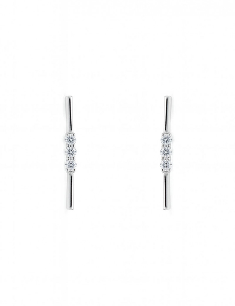 Pendientes Diamantes Oro Blanco 18k modelo Johana · Marga Mira