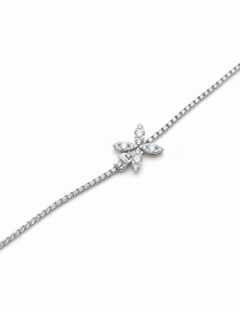 Pulsera Rivière Mariposa Diamantes en Oro Blanco 18k  · Marga Mira