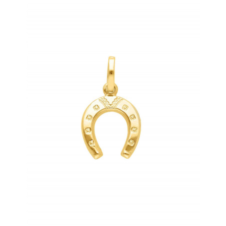 Colgante de Herradura (2cm) en Oro Amarillo 18k · Joyería Marga Mira