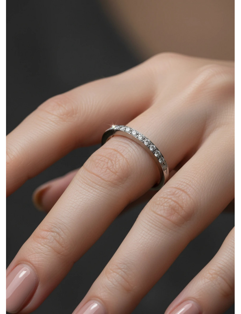 Matilde: Media Alianza de Diamantes Oro 18k