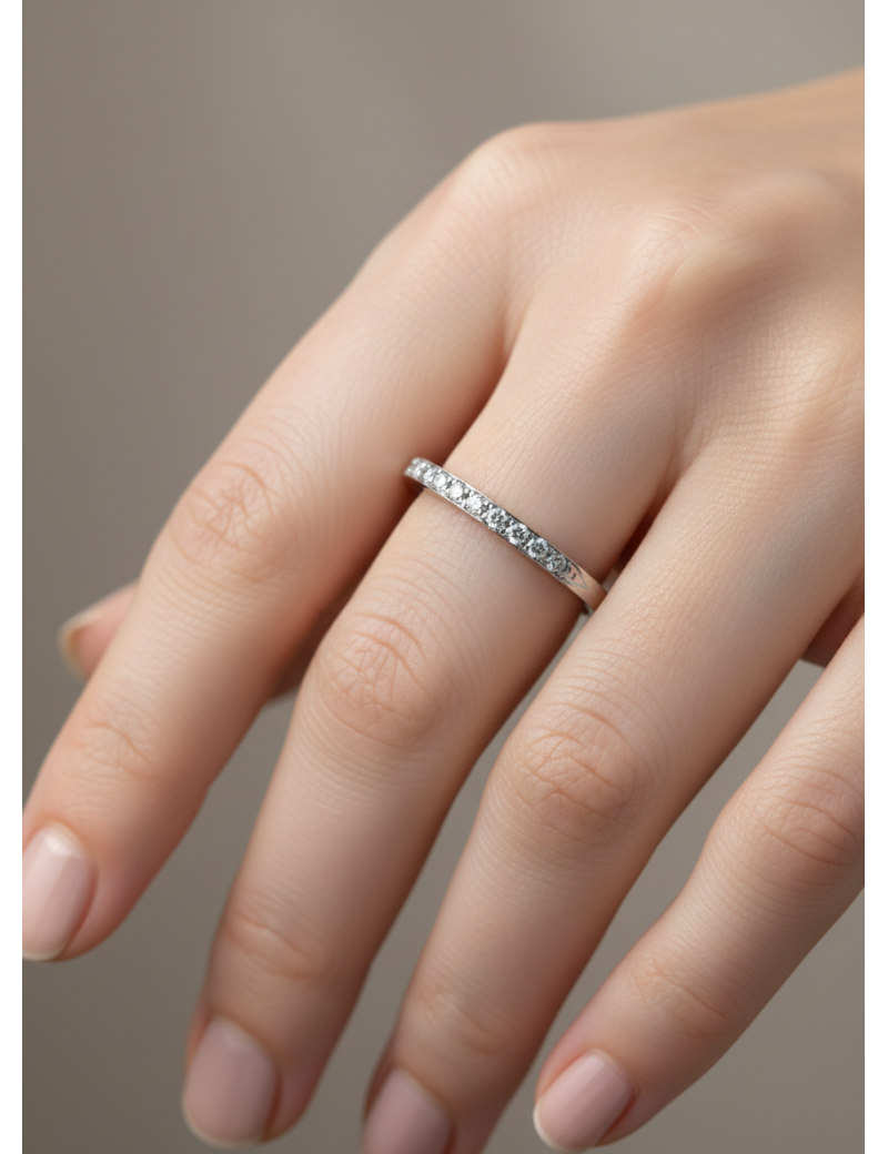 Matilde: Media Alianza de Diamantes Oro 18k