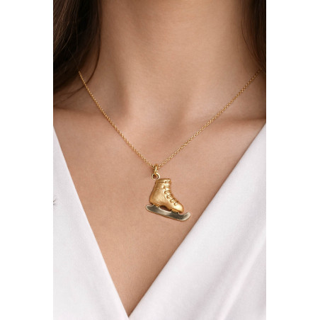 Colgante Patín de Hielo de Oro Bicolor 18k · 1.6x2cm · Marga Mira