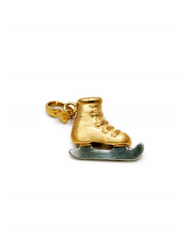 Colgante Patín de Hielo de Oro Bicolor 18k · 1.6x2cm · Marga Mira