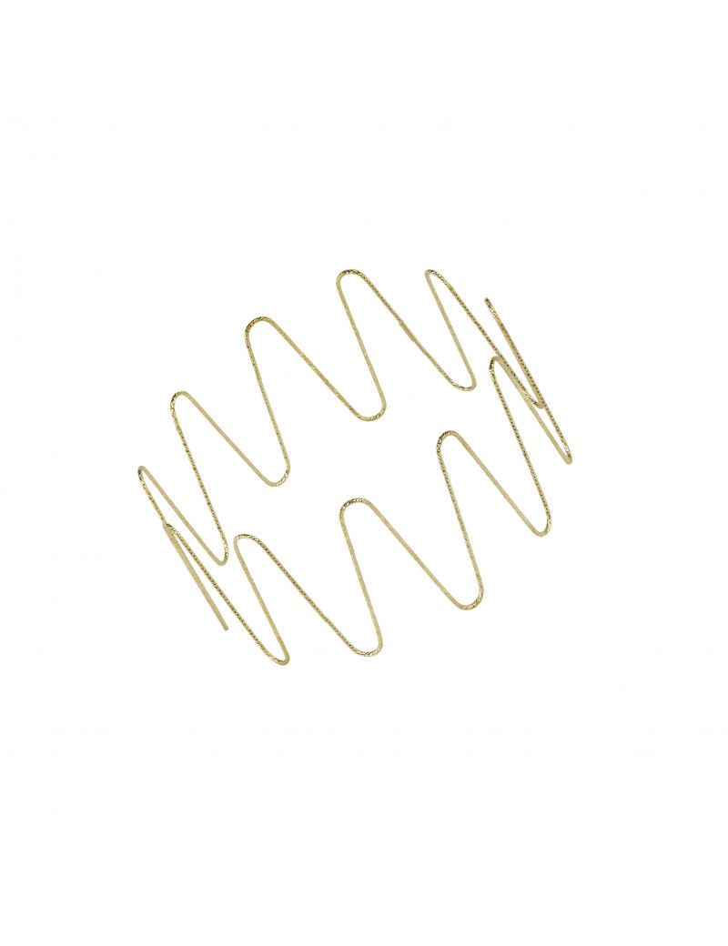 Samoa: Pulsera de Oro  Amarillo 18k con Zig Zag · Joyería Marga Mira
