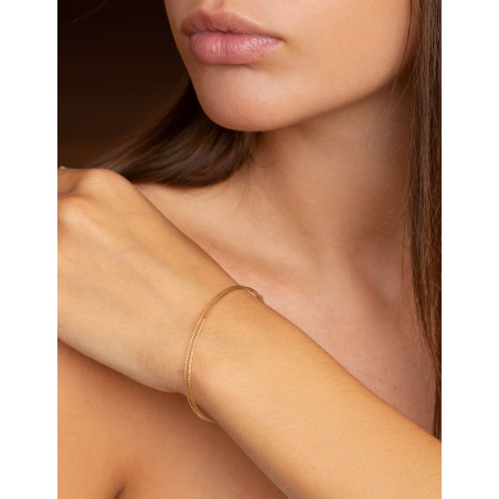 Angel: Pulsera de Oro Flexible MagicWire. Pulsera Oro Amarillo 18 kt