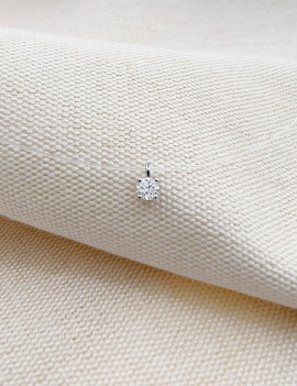 Sofia: Collar Diamante Solitario en Oro Blanco 18k · Marga Mira