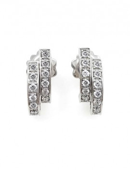 Pendientes de Diamantes 0.32ct E-SI1 · Oro Blanco 18k · Marga Mira