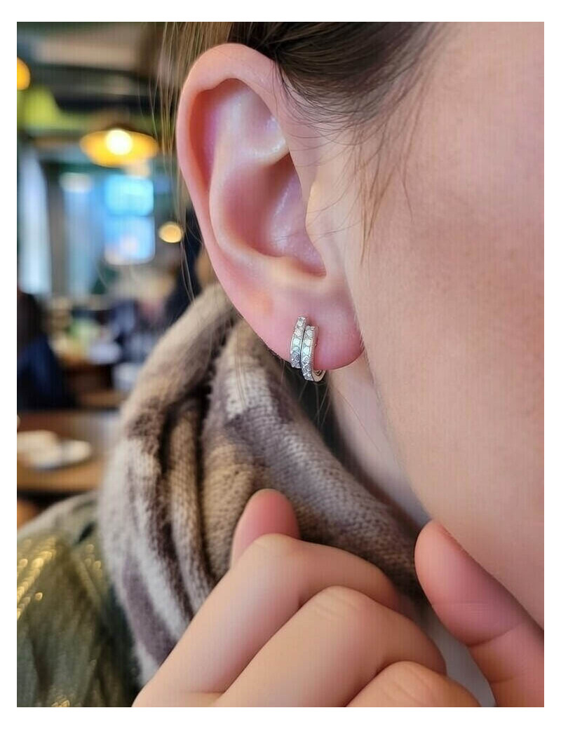 Pendientes de Diamantes 0.32ct E-SI1 · Oro Blanco 18k · Marga Mira