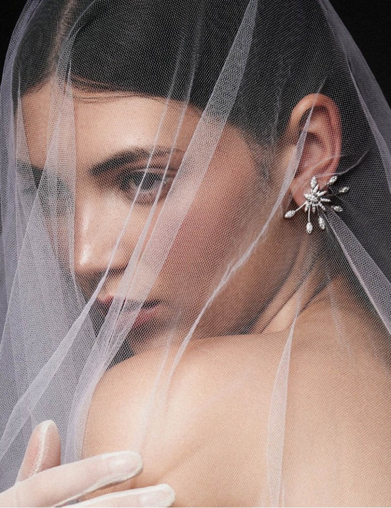 Pendientes Trepadores en Plata y Circonitas Blancas · Marga Mira